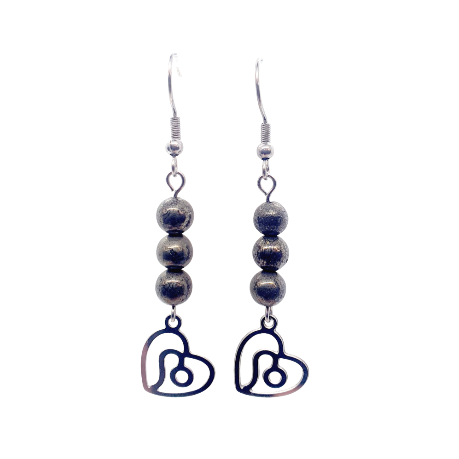 Boucles d&#39;oreilles Astro - Lion - Pyrite