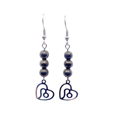 Boucles d&#39;oreilles Astro - Lion - Pyrite