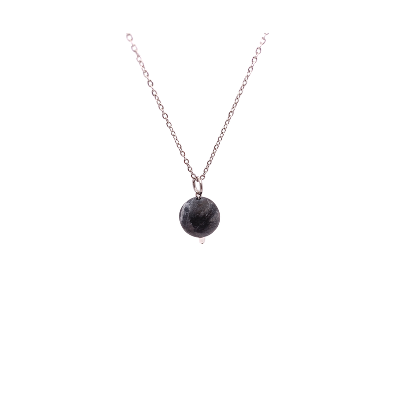 Collier et pendule - Jaspe picasso mat