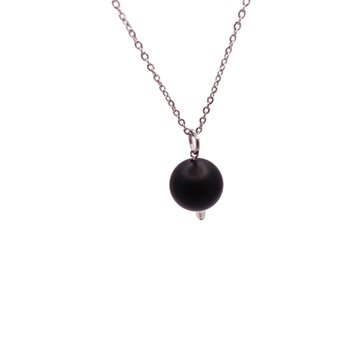 Collier et pendule - Onyx mat