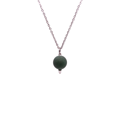 Collier et pendule - Aventurine verte mate