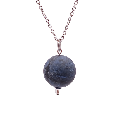 Collier et pendule - Dumortiérite mate