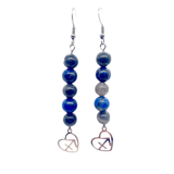 Boucles d&#39;oreilles Astro - Sagittaire - Lapis Lazuli &amp; Labradorite