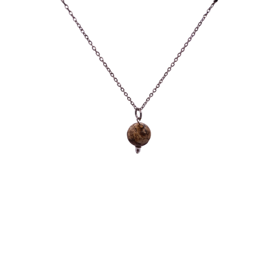 Collier et pendule - Jaspe paysage