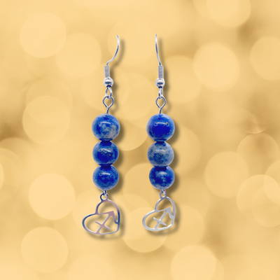 Boucles d'oreilles Astro - Sagittaire - Lapis Lazuli