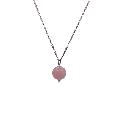 Collier et pendule - Quartz rose