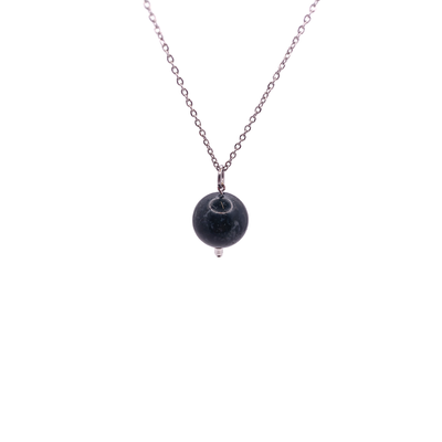 Collier et pendule - Agate mousse