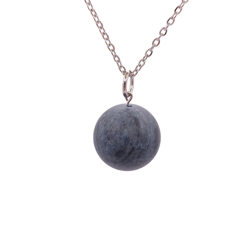 Collier et pendule - Dumortiérite mate