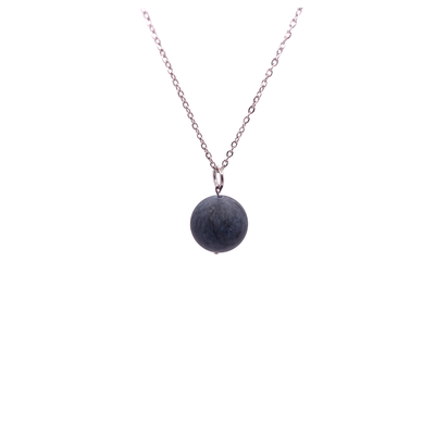 Collier et pendule - Dumortiérite mate