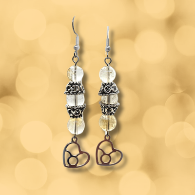 Boucles d'oreilles Astro - Taureau - Citrine