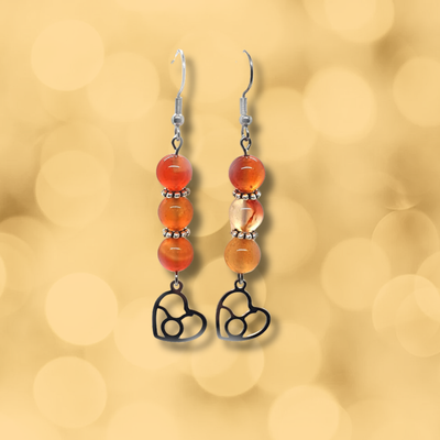 Boucles d'oreilles Astro - Taureau - Cornaline