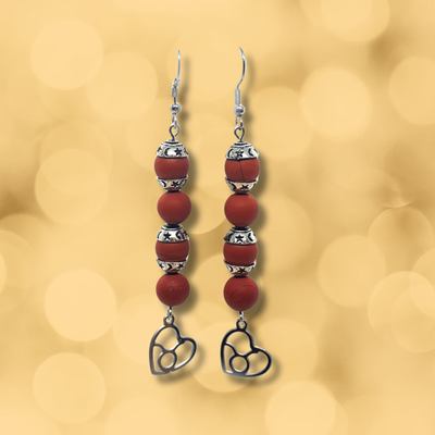 Boucles d'oreilles Astro - Taureau - Jaspe Rouge