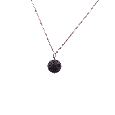 Collier et pendule - Pierre de lave
