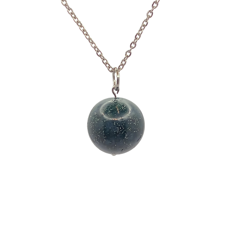 Collier et pendule - Agate mousse