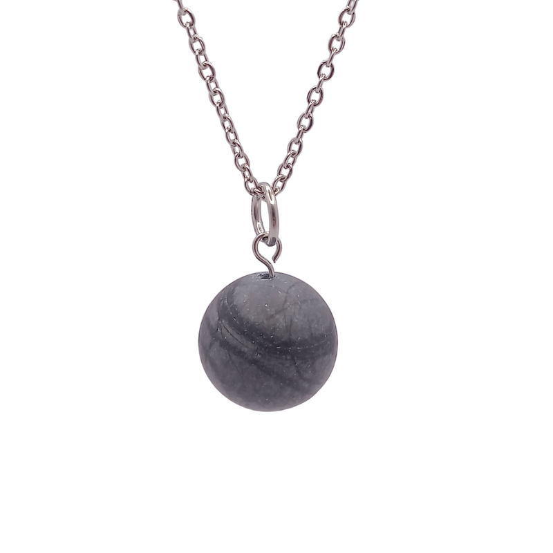 Collier et pendule - Jaspe picasso mat