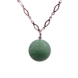 Collier et pendule - Aventurine verte mate