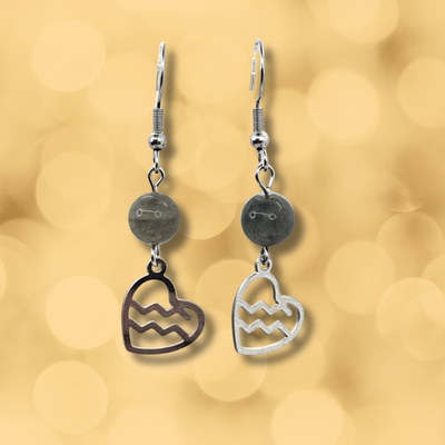 Boucles d'oreilles Astro - Verseau - Labradorite