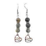 Boucles d&#39;oreilles Astro - Verseau - Labradorite