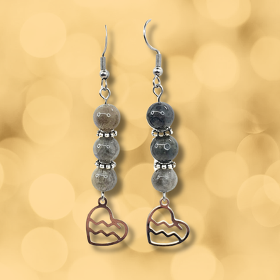 Boucles d'oreilles Astro - Verseau - Labradorite