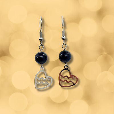 Boucles d'oreilles Astro - Verseau - Tourmaline