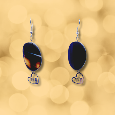 Boucles d'oreilles Astro - Vierge - Sardonyx