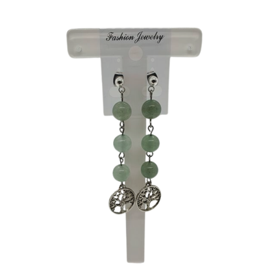 Boucles d&#39;oreilles Aventurine verte