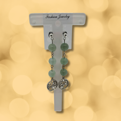Boucles d'oreilles Aventurine verte