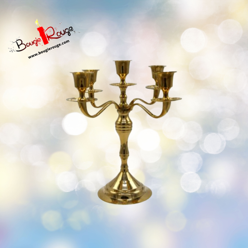 Chandelier en laiton - 5 trous