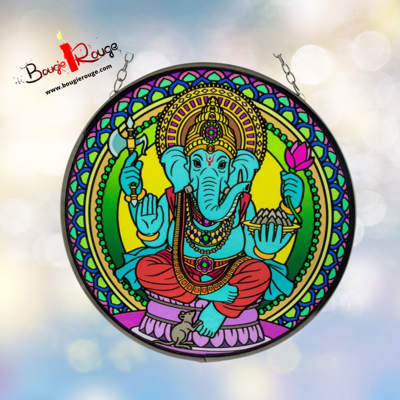 Attrape soleil en verre - Ganesh