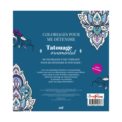 Tatouage ornemental - Coloriage pour me détendre