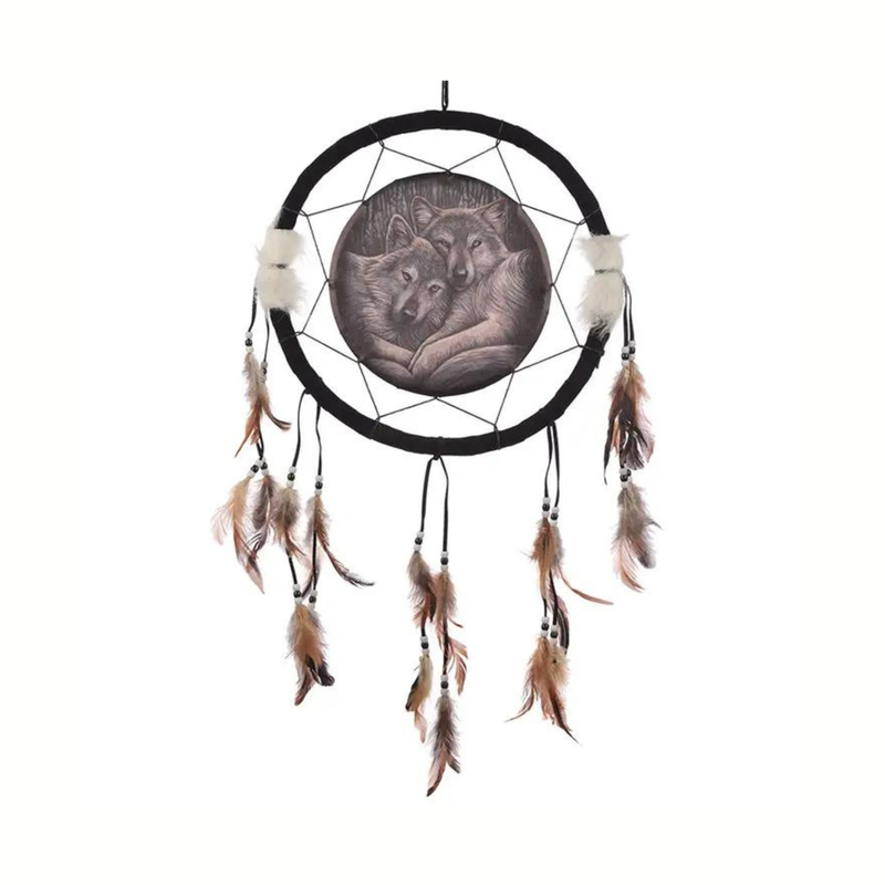 ​Attrape-rêves loups câlin - 33 cm
