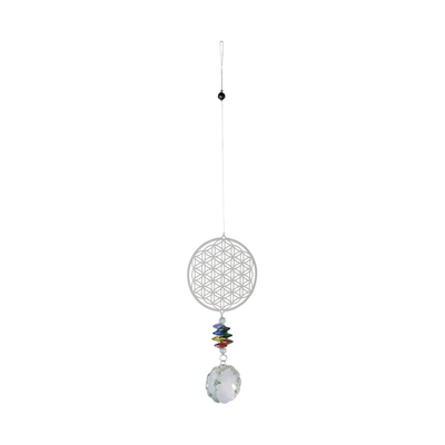 Mobile Attrape-soleil Cristal Fleur de vie 41 cm
