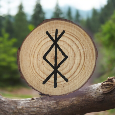 Rune Protection sur bois