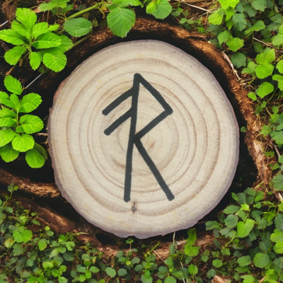 Rune d'Energie sur bois