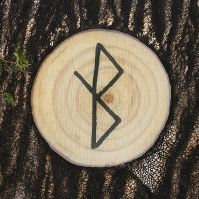 Rune de Guérison sur bois