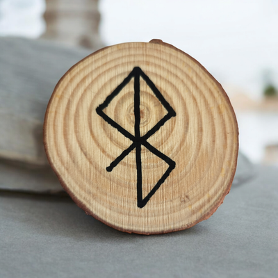 Rune Paix sur bois
