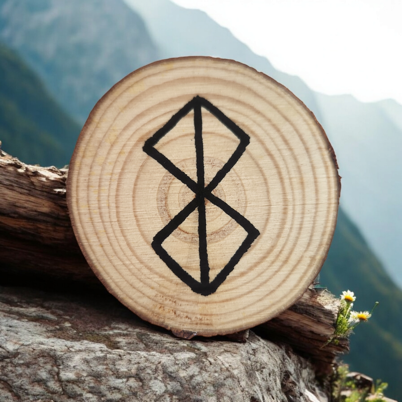 Rune Vitalité sur bois