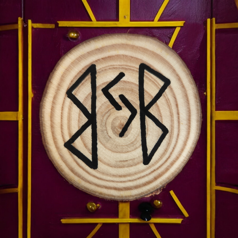 Rune Fertilité sur bois