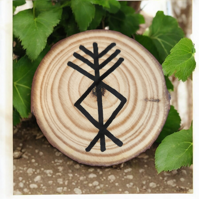 Rune Protection personnelle sur bois