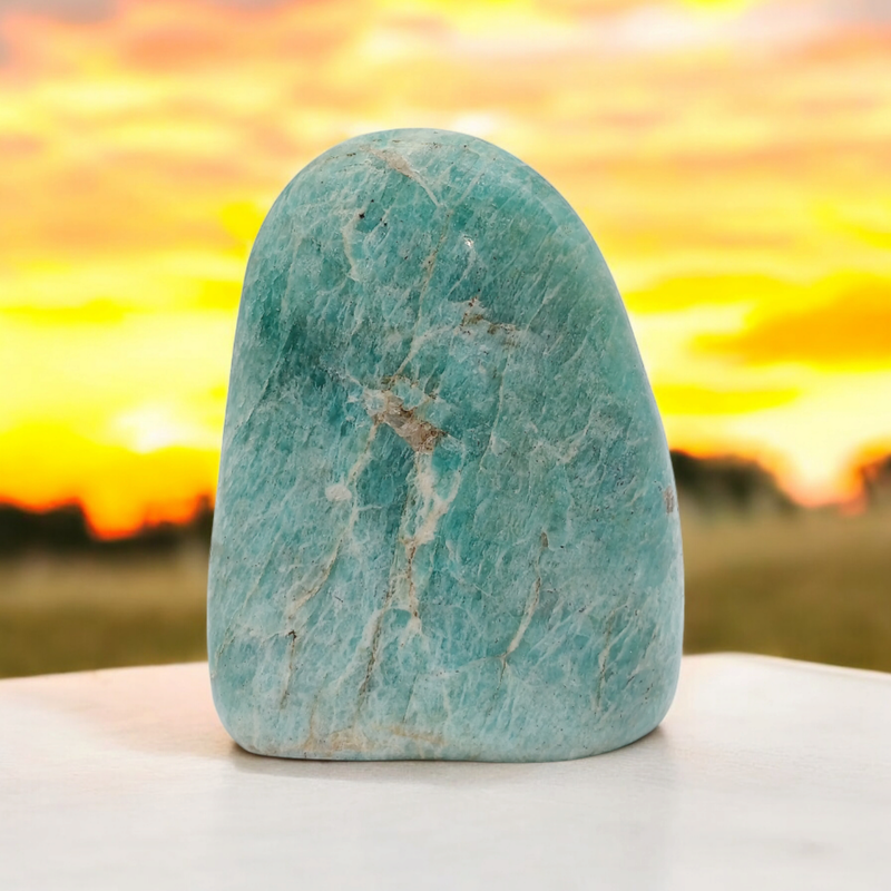 Forme libre amazonite - 801 gr
