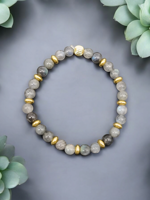 Bracelet labradorite 6mm