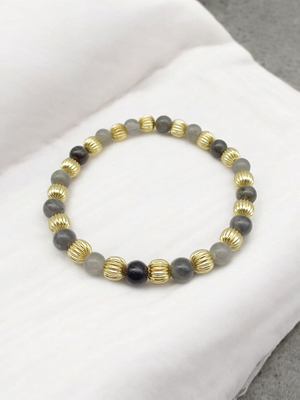 Bracelet labradorite 6mm