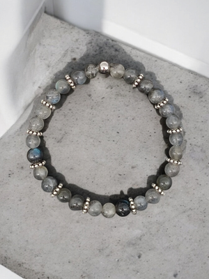Bracelet labradorite 6mm