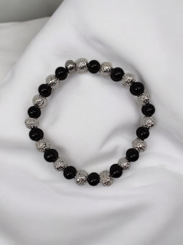 Bracelet tourmaline noire 6mm