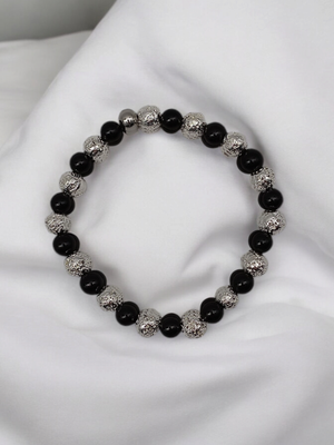 Bracelet tourmaline noire 6mm
