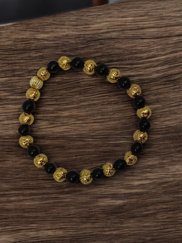 Bracelet tourmaline noire 6mm