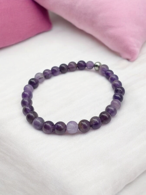 Bracelet améthyste 6mm