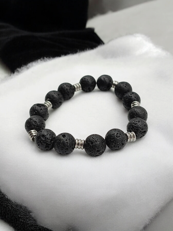 Bracelet pierre de lave 10mm