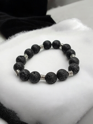 Bracelet pierre de lave 10mm