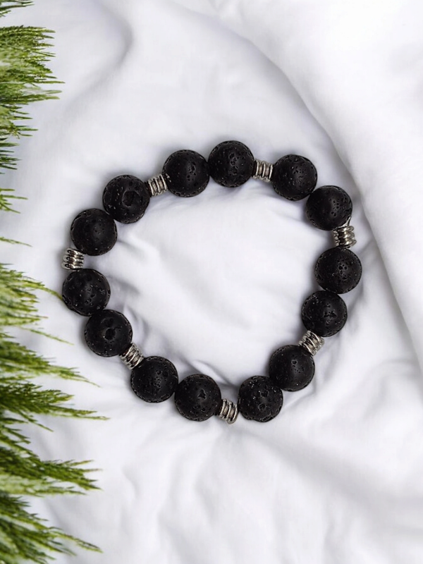 Bracelet pierre de lave 10mm